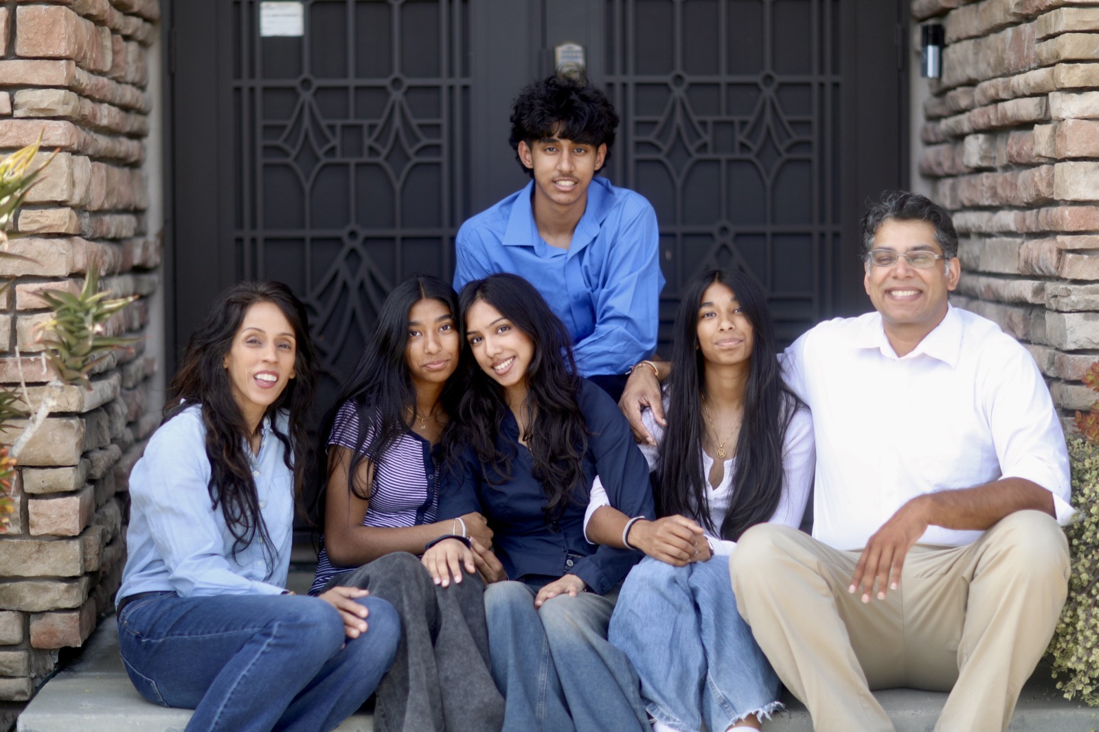 Rakhi with family and children